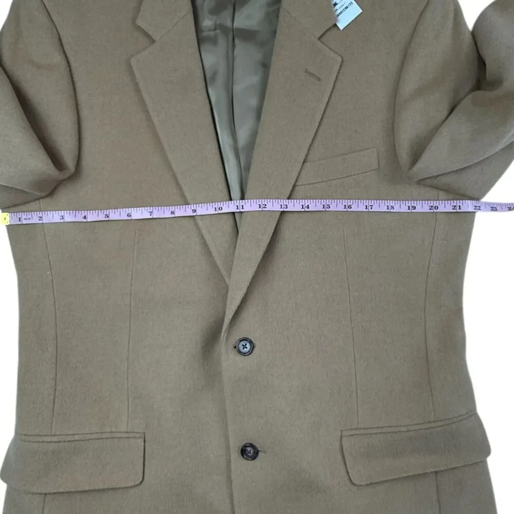 NEW Jos A Bank Executive Gordon 100% Camel Hair Flannel Blazer Sport Coat 42 L